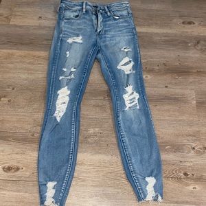American Eagle Super Stretch Skinny Ripped Jeans